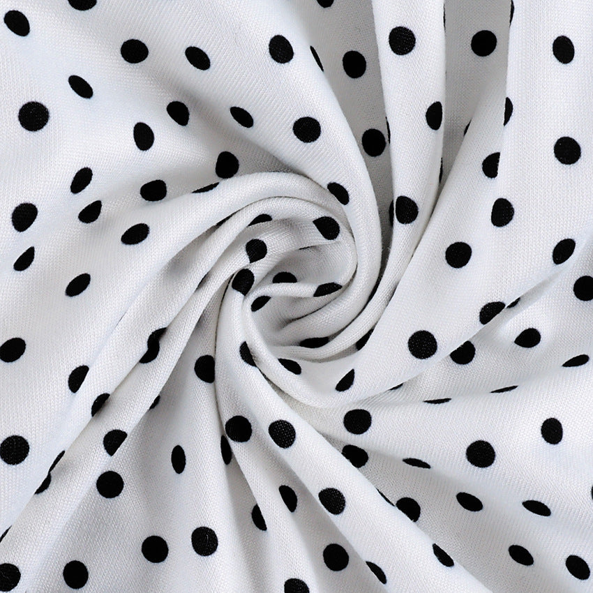 Women's Polka Dot Halter Top – Slim Fit Summer Camisole