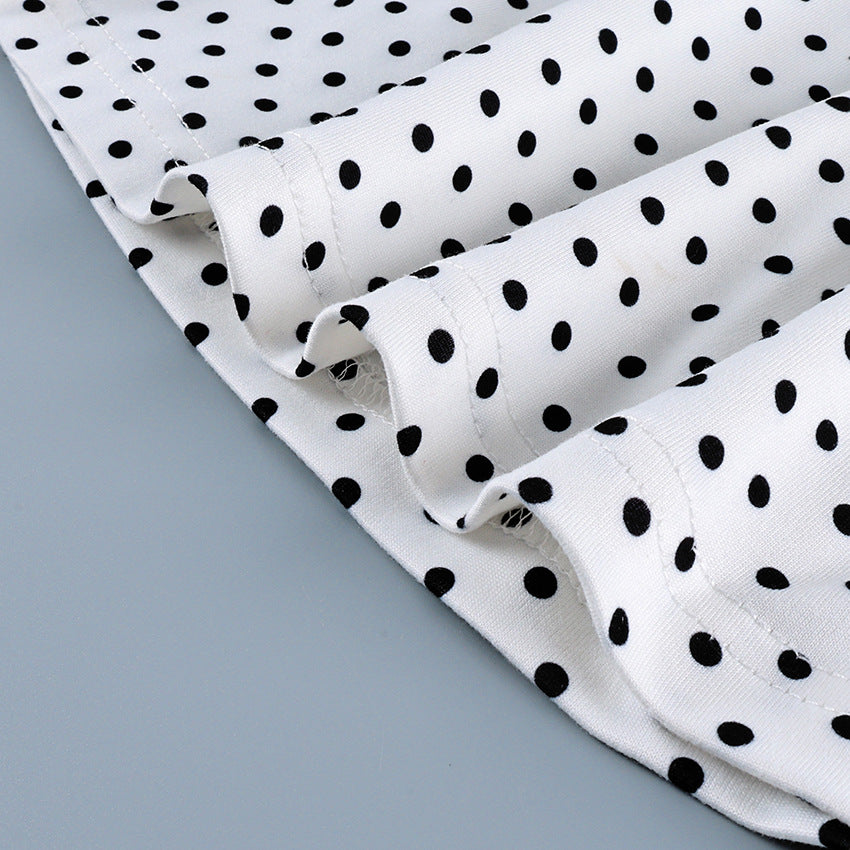 Women's Polka Dot Halter Top – Slim Fit Summer Camisole