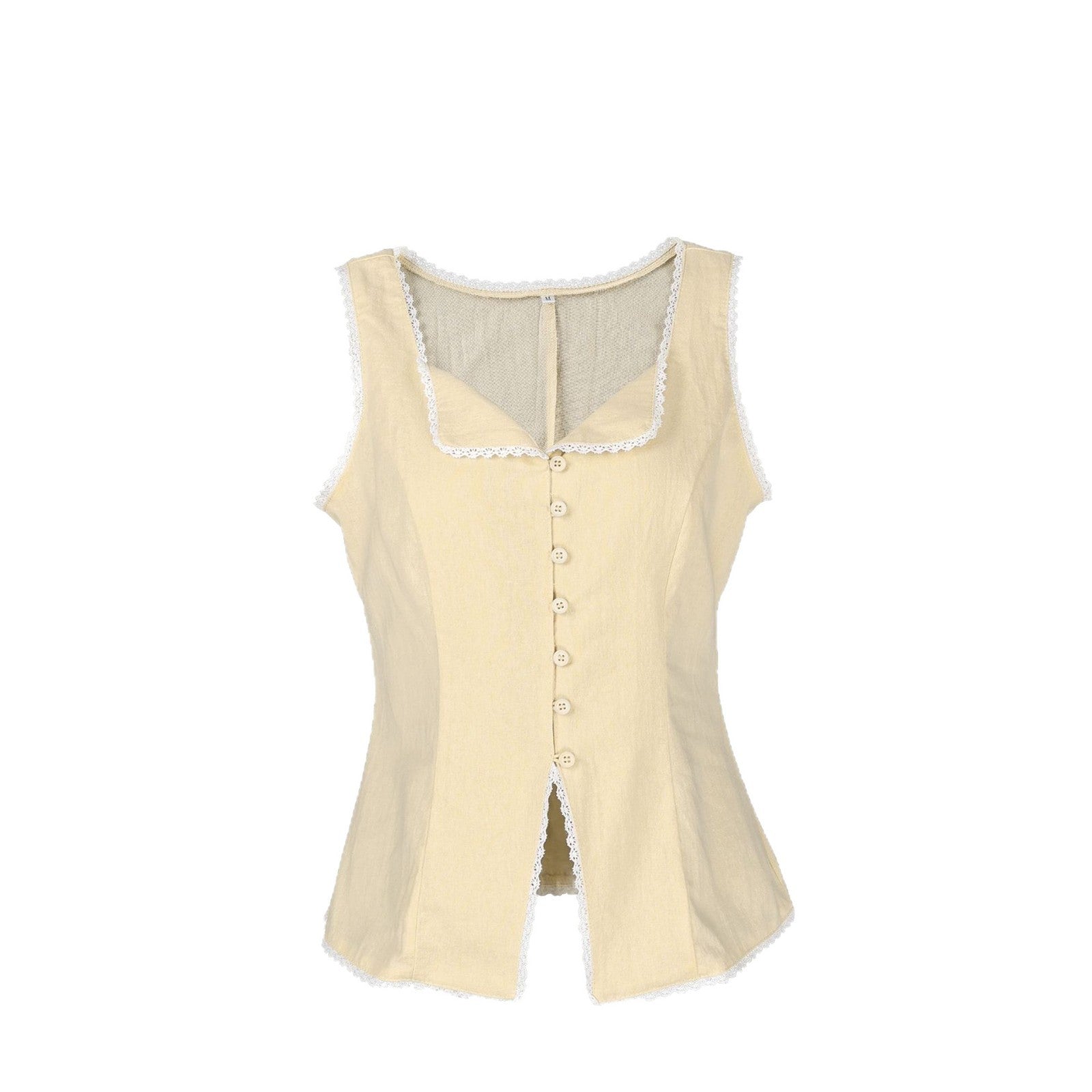 Women's Cotton Cross-Front Vest Top – Casual Slim Summer Top
