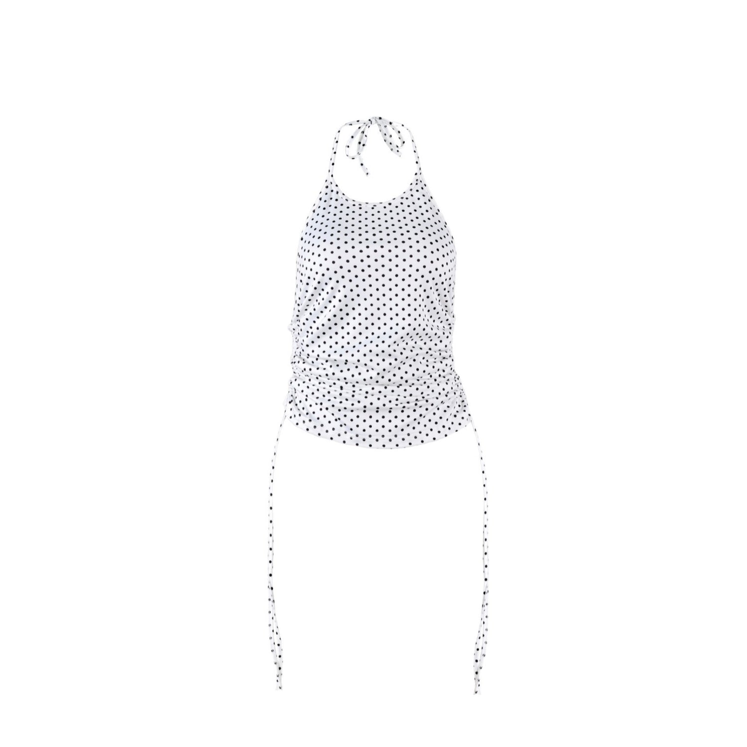 Women's Polka Dot Halter Top – Slim Fit Summer Camisole